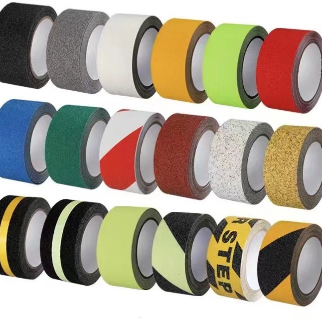 Non-slip tape PET60# frosted tape color pvc 80# stair anti-slip sticker coarse gravel anti-slip tape anti-slip sticker