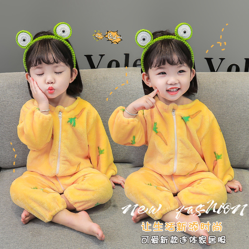 Jumpsuit autumn baby boys' sleeping bag Spring and Autumn Spring and autumn baby pajamas anti-kick quilt autumn and winter thick Four Seasons Universal