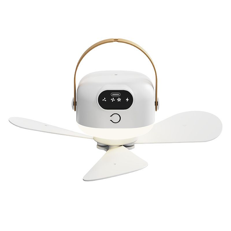 2025 Cross-border Explosions Hanging/Desktop Two-in-One Portable Camping Fan Light USB Charging Multifunctional Ceiling Fan