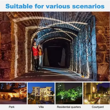 Outdoor Window Sill Lamp Waterproof Led House Hotel Courtyard Stair Aisle Window Frame Lamp Fan-Shaped Lighting Ray Lamp