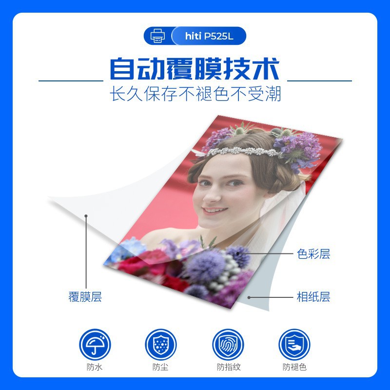 Hiti Chengyan P525L Sublimation Photo Printer Photo Studio Commercial Self-Service Machine Wireless Wifi Photo Printing