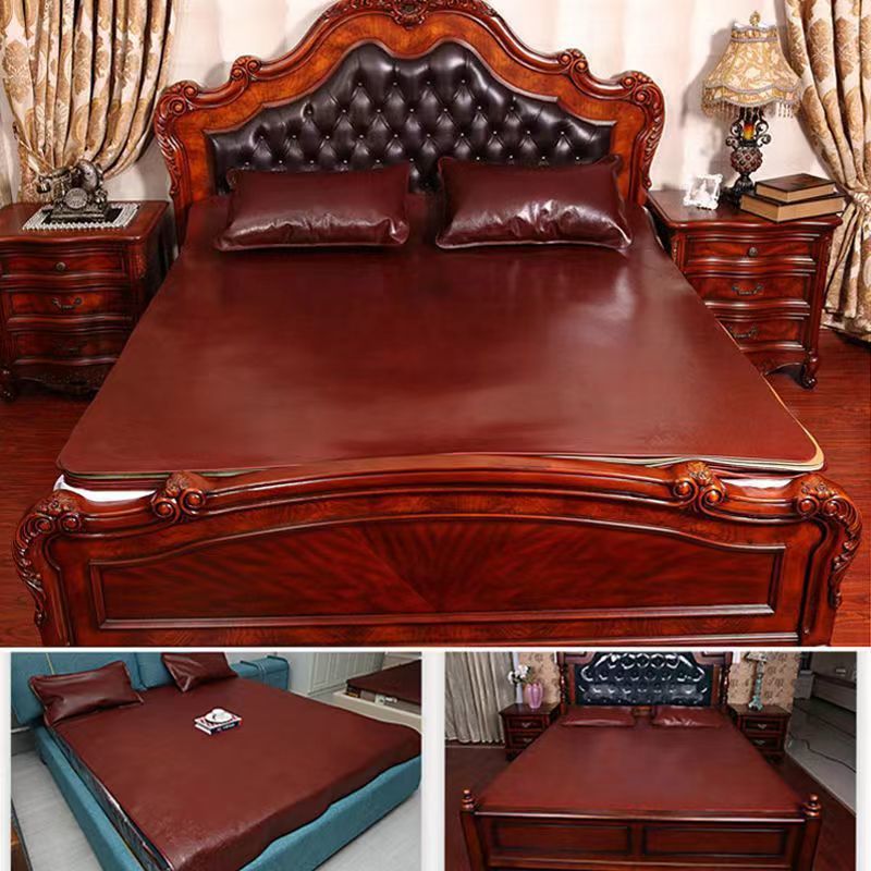 High-quality water cowhide mat thickened synthetic cowhide mat double bed folding soft mat three-piece cowhide mat wear-resistant mildew-proof