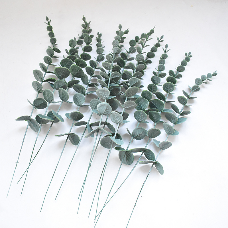 Simulated Leaves Eucalyptus Leaves, Film Money Leaves, Wedding Home Furnishings, Decorative Simulated Green Plants, Cross-Border
