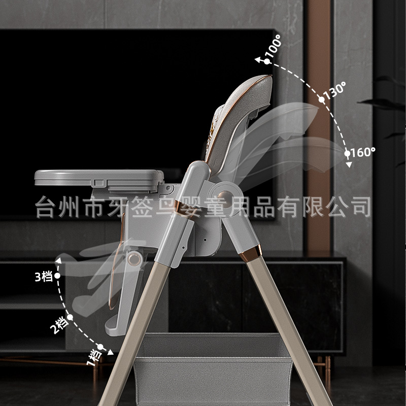 Foreign trade cross-border baby dining chair dining multifunctional foldable children dining table and chair household portable baby seat