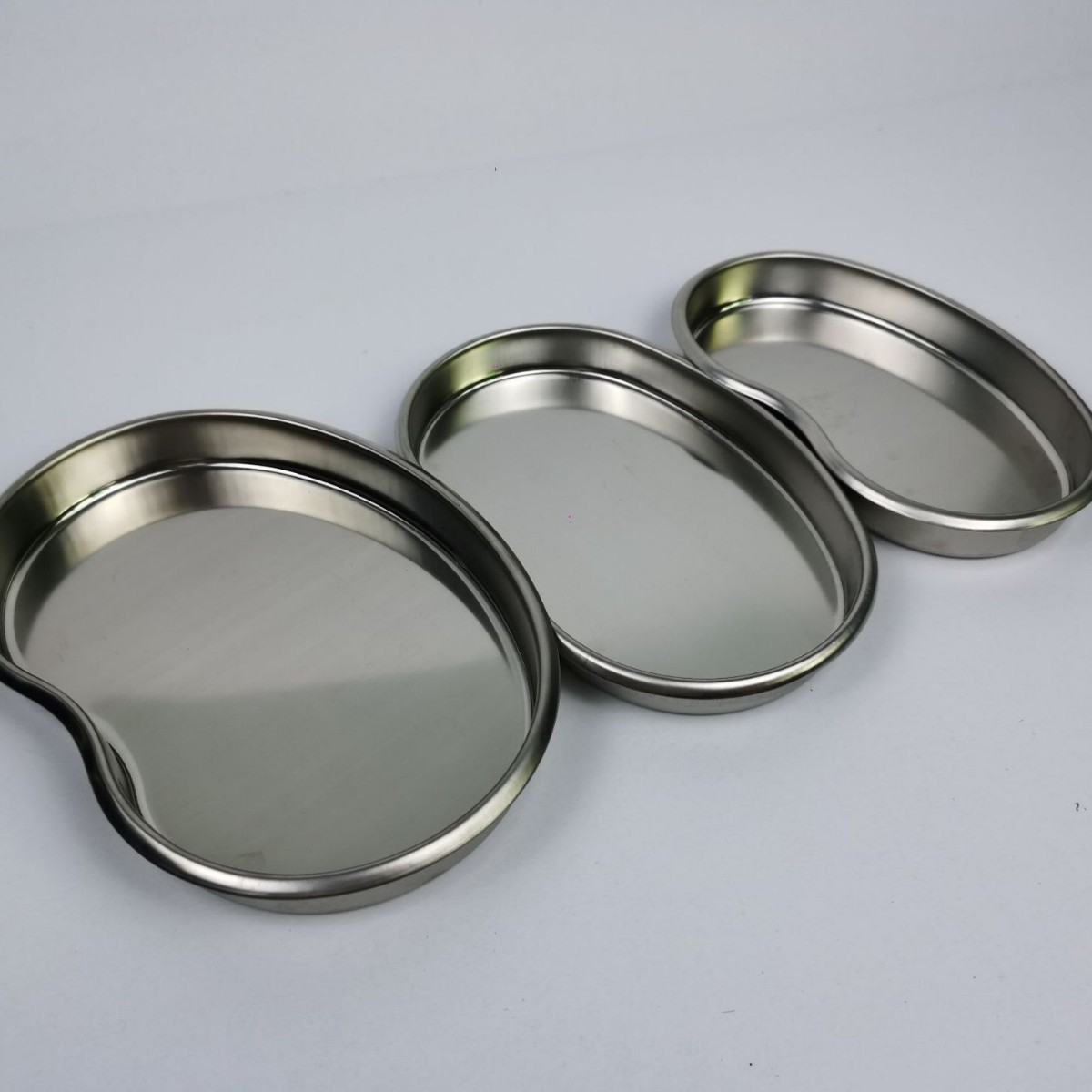 Curling Edge Curved Plate Waist Plate Embroidery Tray Curved Plate Drug Change Plate Teaching Instrument Plate Thickened Stainless Steel Plate