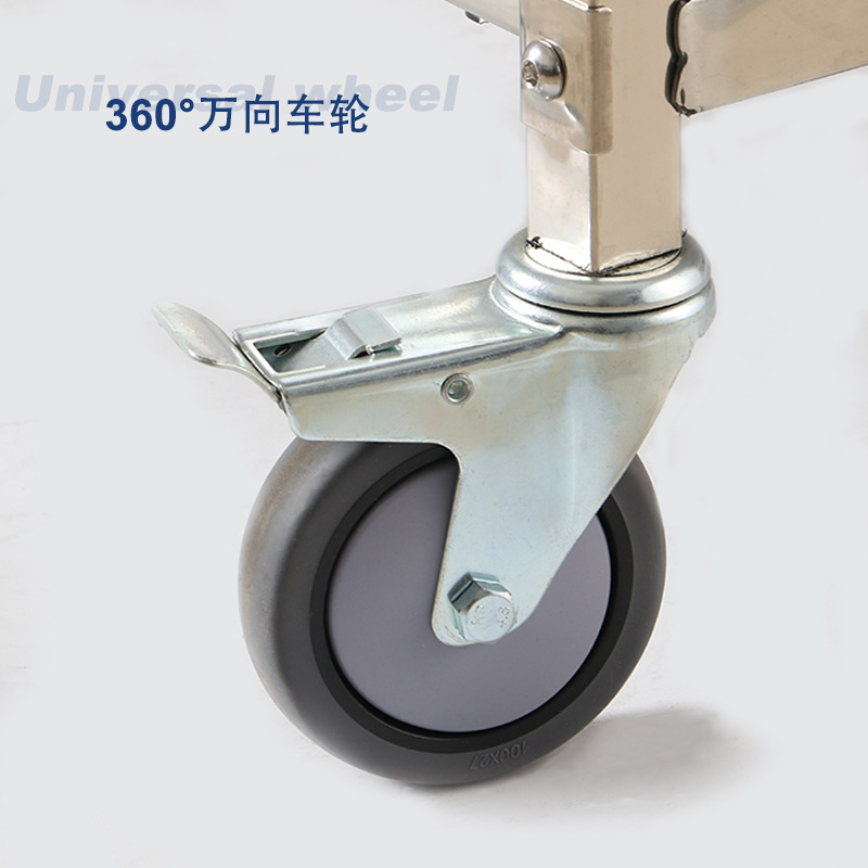 Stainless Steel Dining Cart Trolley Ultra-Thick Disassembly and Assembly Commercial Restaurant Mobile Food Delivery Cart Serving Kitchen Cart Manufacturer