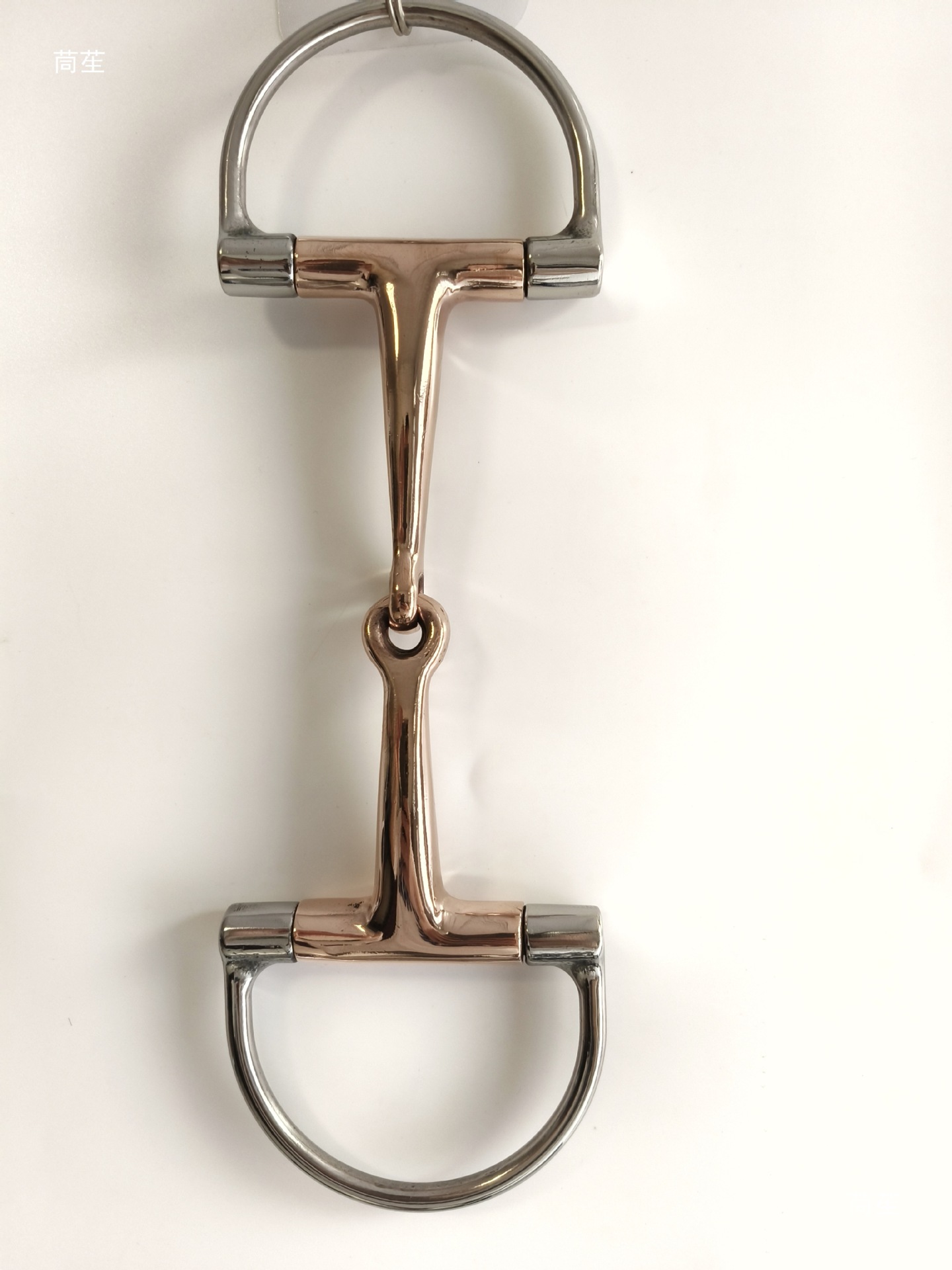 Copper D-Type Two-Section 12.5cm Horse Reins Equestrian Sports Horse Riding Accessories Reins Snaffle Iron