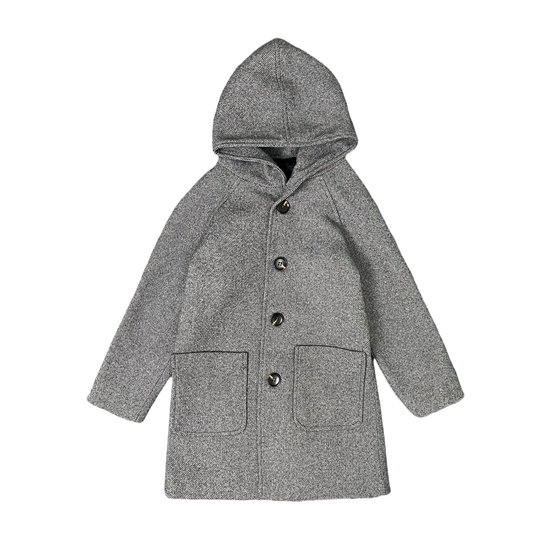 Boys' Woolen Coat 2024 New Boys Children's Winter Thickened Woolen Coat Korean Style Trendy