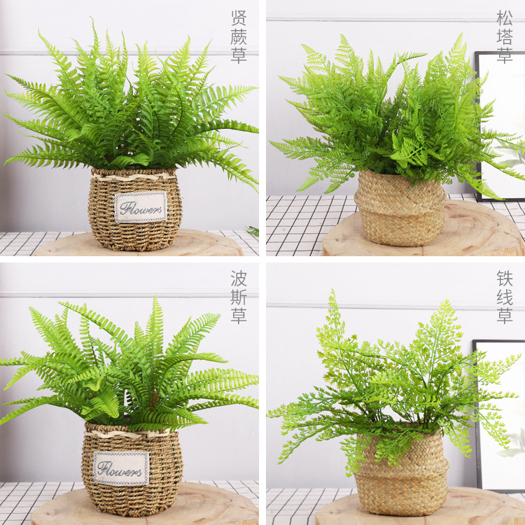 Искусственные папоротники, аксессуары для стен, имитация травы