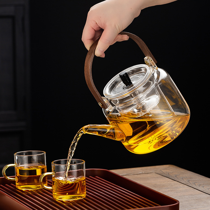 Glass Teapot Can Open Flame Electric Ceramic Stove 2024 New Stove High Temperature Resistant Lifting Beam Water Kettle Health Tea Appliance