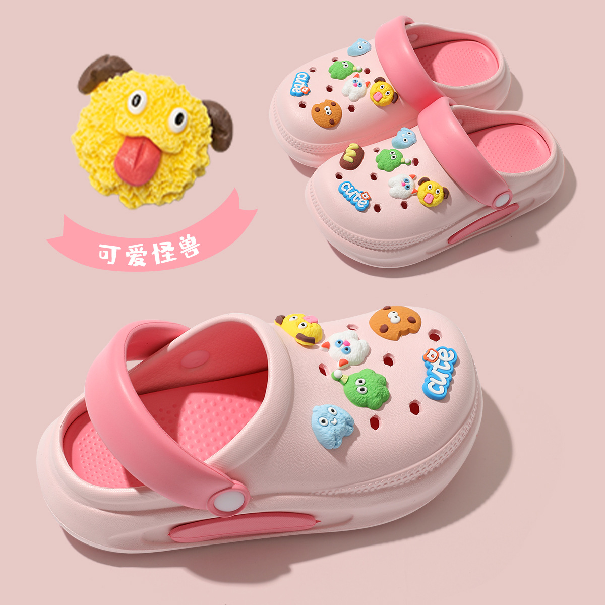 Parent-Child Cave Shoes Children's Men's and Women's Summer Girls' Seaside Beach Shoes Non-Slip EVA Children's Shoes Boys Sandals and Slippers