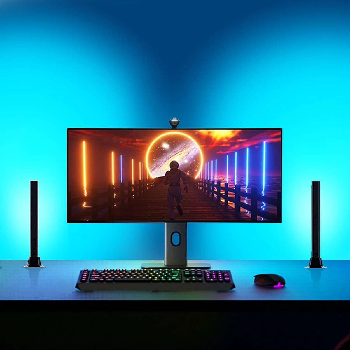 Cross-border dedicated LED Bluetooth desktop lamp USB computer atmosphere lamp RGB magic WIFI smart pickup atmosphere lamp