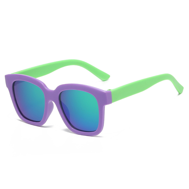 Fda Registration Kidsren's Sunglasses Cross-Border European and American Kidsren's Sunglasses Amazon Export Colorfuled Glasses Sun Protection 8277