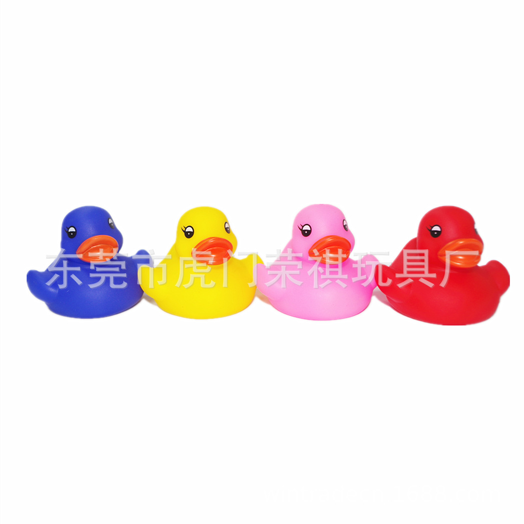 Vinyl Little Yellow Duck Kidsren's Bath Bathroom Bath Toy Set Can Be Customized with Pinchable Mini Floating Duck