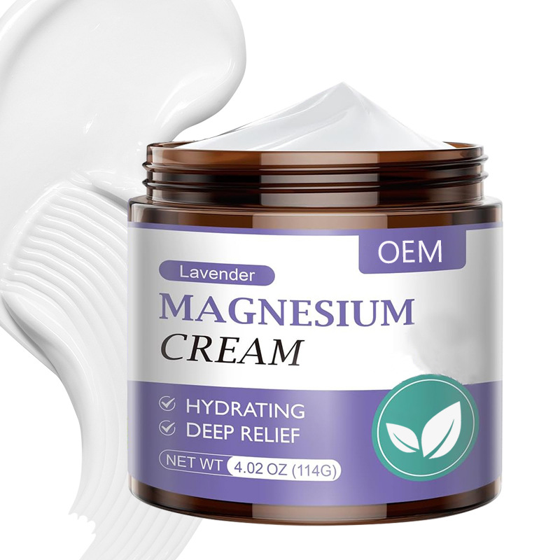 Amazon's Popular Magnesium Cream Oem Customization Can Be Used All over the Body to Relieve Muscle Nighttime Magnesium Cream English Packaging Oem