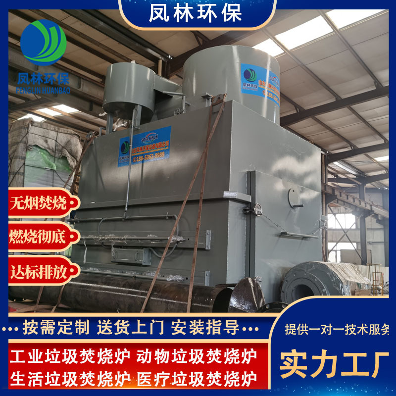 Large Energy-Saving and Environmentally Friendly Incinerator Farm Waste High Temperature Thermal Incinerator 100kg Garbage Incinerator