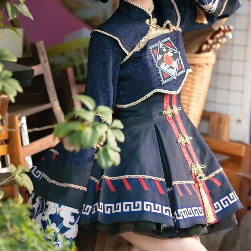 Little zombie lolita lolita children's cos clothing JSK retro dress lo skirt suit cosplay clothing