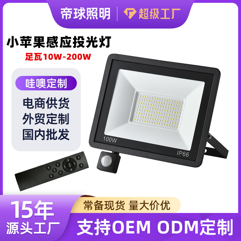 Кросс-бордерный светодиодный фонарь Little Apple с датчиком движения инфракрасный сенсорный фонарь дистанционно управляемый ультратонкий фонарь