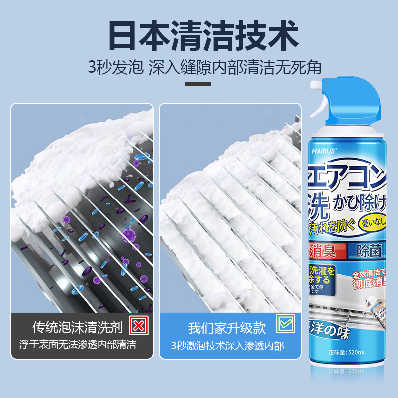Air Conditioning Cleaning Agent Household Dismantling and Washing-free Hanging Machine Special Foam Detergent Artifact Cleaning Tool Complete Set