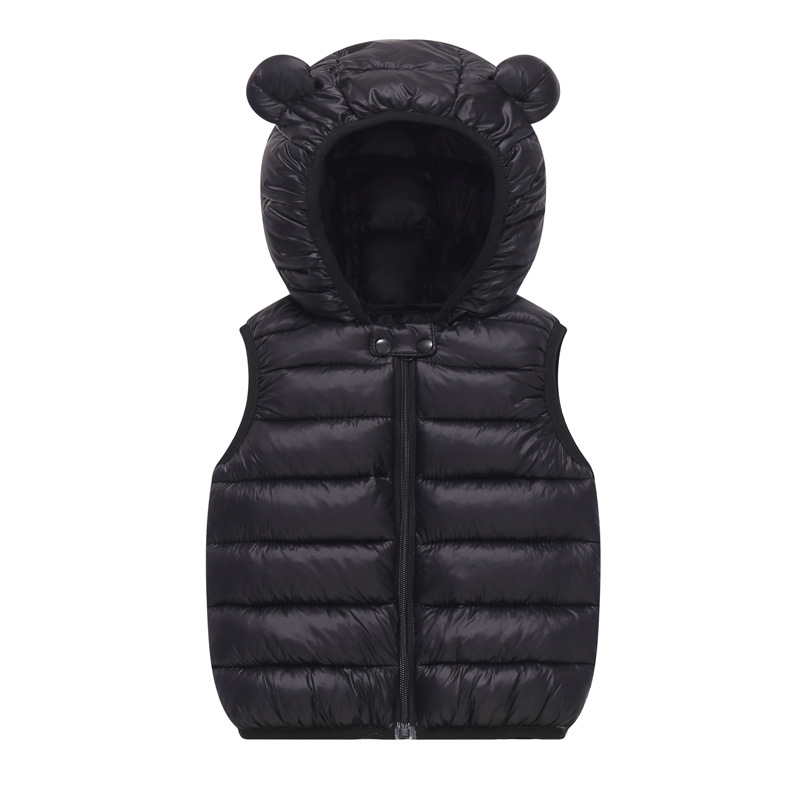 Amazon Children's Clothing Autumn and Winter New Children's Clothing Children's down Cotton Vest Boys Girls Baby Hooded Vest
