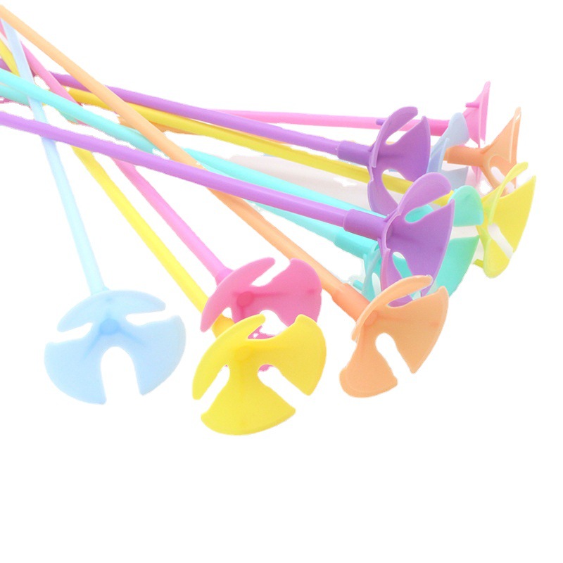 40cm transparent balloon pole plastic wave ball drag pole color balloon pole balloon pole balloon Pole Pole balloon pole wholesale