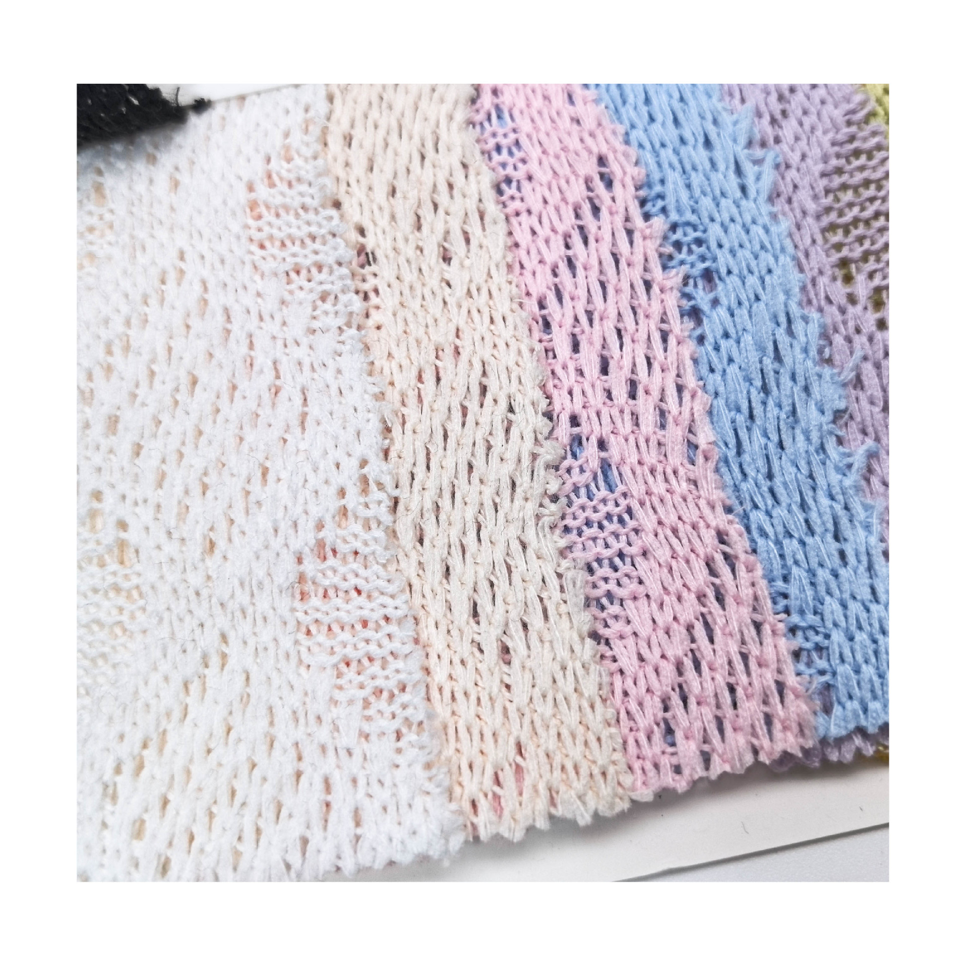 Hollow Knitted Mesh Wool Knitted Jacquard Fabric W0124 Knitted Blouse Base dress Fabric