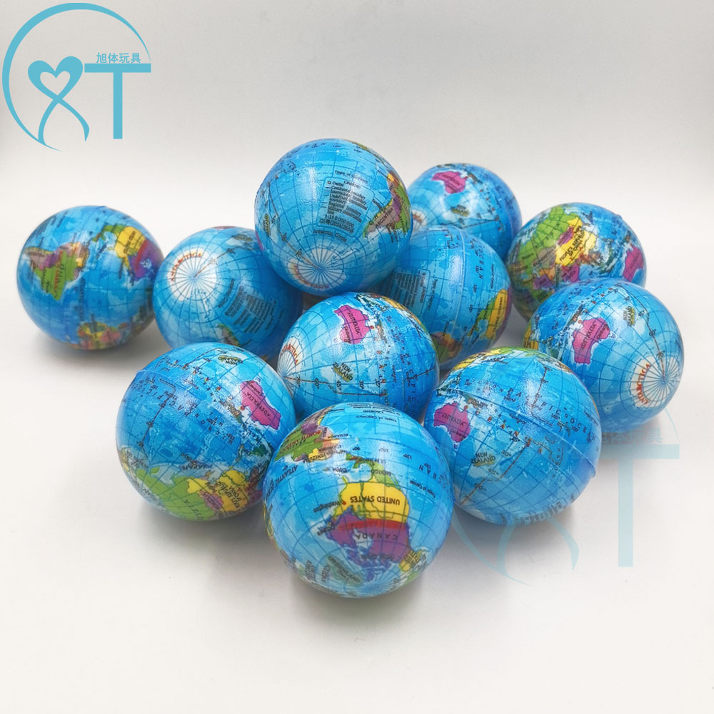 Cross-border manufacturers children's sports toys pressure ball pu foam sponge elastic ball 6.3cmPU globe vent