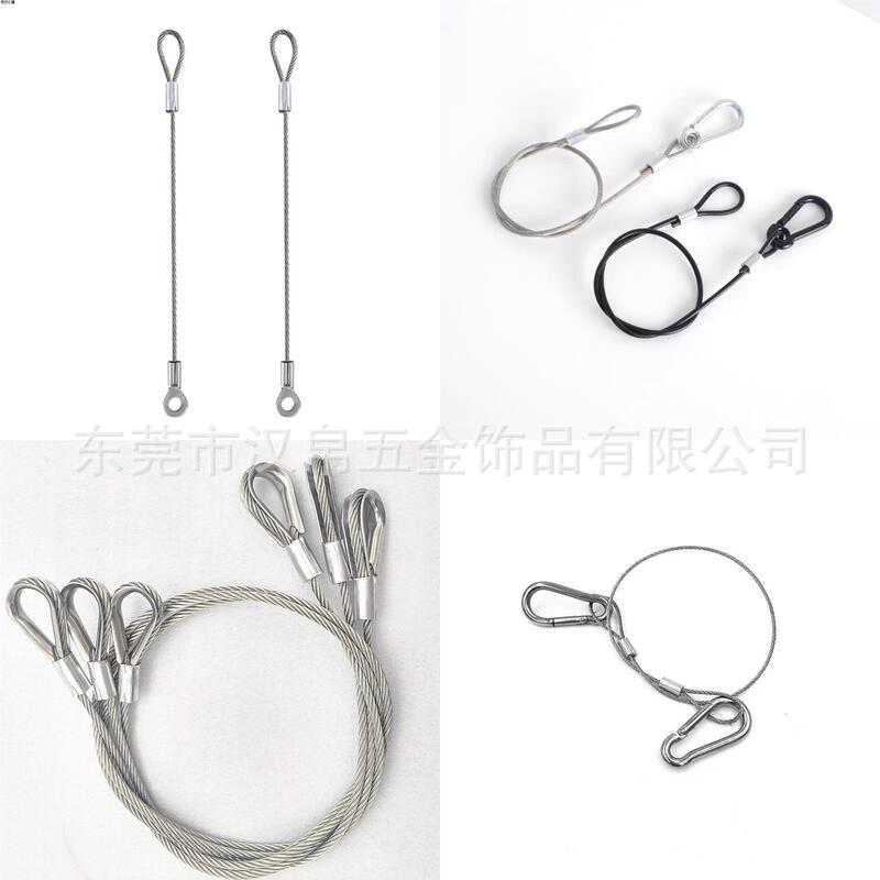 Outdoor Climbing Carabiner Spring Clip Stainless Steel Safety Buckle Connector Carabiner Dog Leash Clip