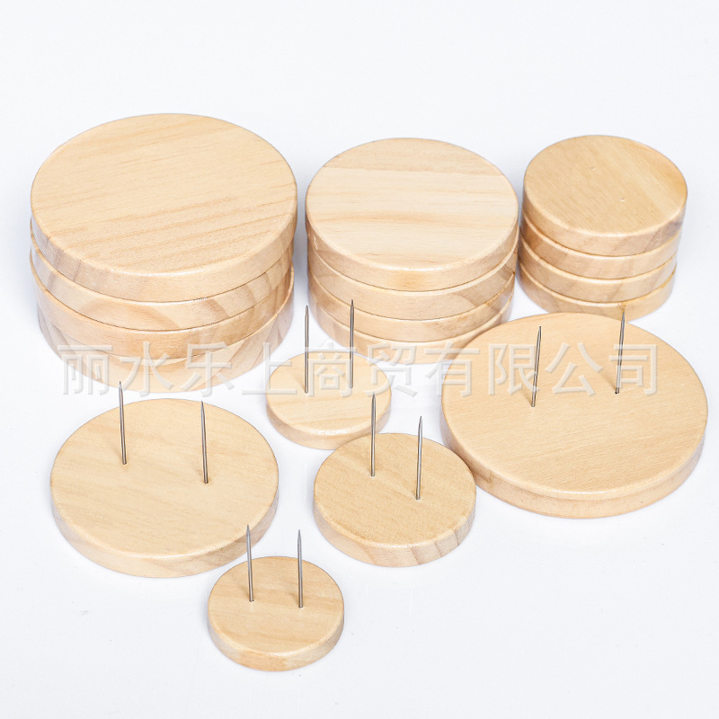 Doll Accessories Wooden Figure Fixed Wool Felt Solid Wood Handmade Standing Base Support Frame Crochet Doll Doll