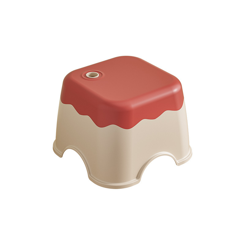Thickened Children's Small Stool, Household Low Stool, Plastic Shoe-Changing Bench, Baby's Cute, Strong and Durable Kindergarten Chair