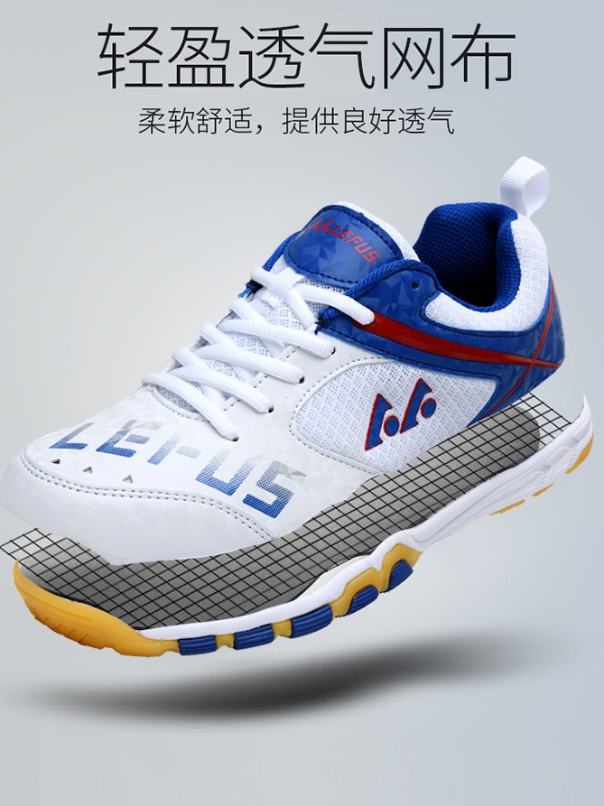 Cross-border Foreign Trade Outdoor Sports Running Shoes Table Tennis Shoes Lightweight Wrapped Badminton Shoes Lovers Large Size Breathable