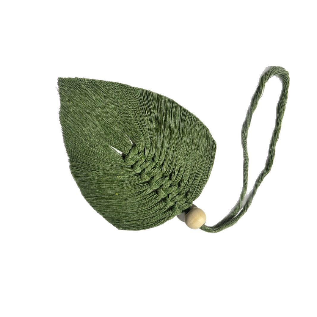 Cross-border hand-woven leaves Bohemian style single leaves multi-purpose homestay children's room background wall wall decoration