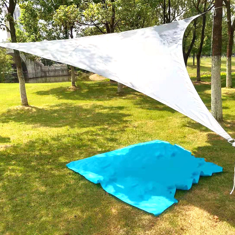 Cross-Border Triangular Sunshade 420D Oxford Cloth Polyester Waterproof and Anti-Scratch Outdoor Canopy Sunshade