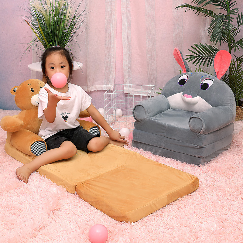 Children's folding small sofa cartoon cute kindergarten baby sitting lazy chair stool boys and girls princess nap bed