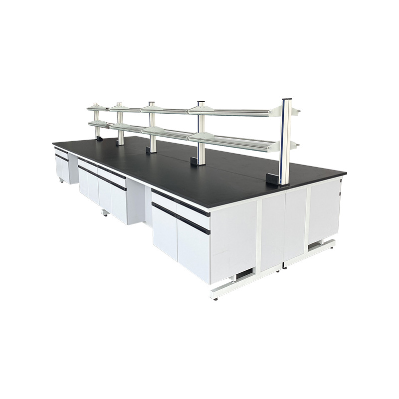 Laboratory Test Bench Workbench All Steel Operating Bench Side Bench All Steel Ventilation Cabinet Central Bench Steel and Wood Test Bench