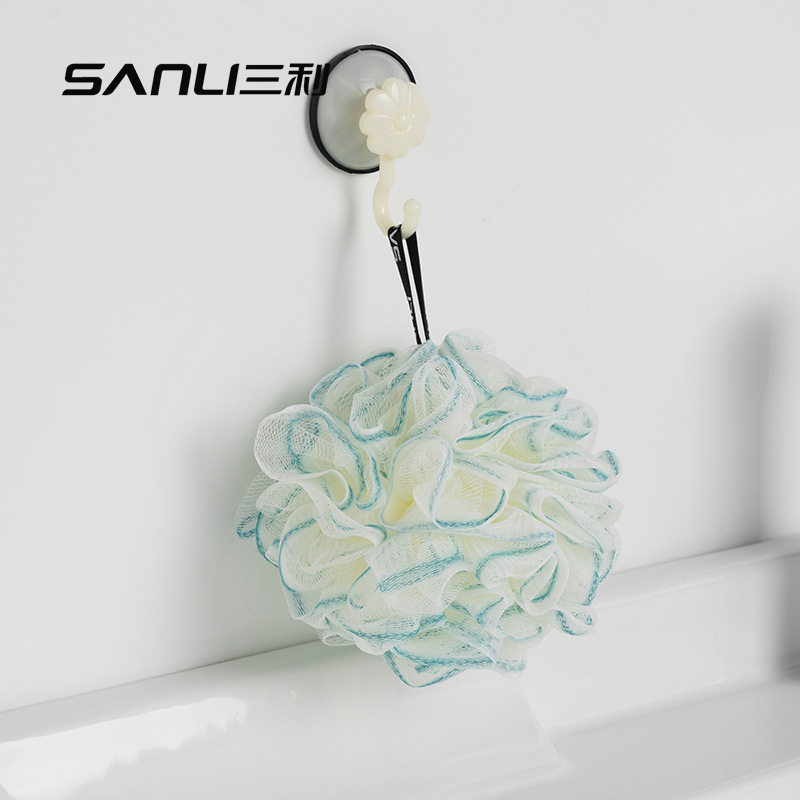 Sanli towel bath ball color bath flower 50g scrub bath flower back bath ball bath toiletries wholesale
