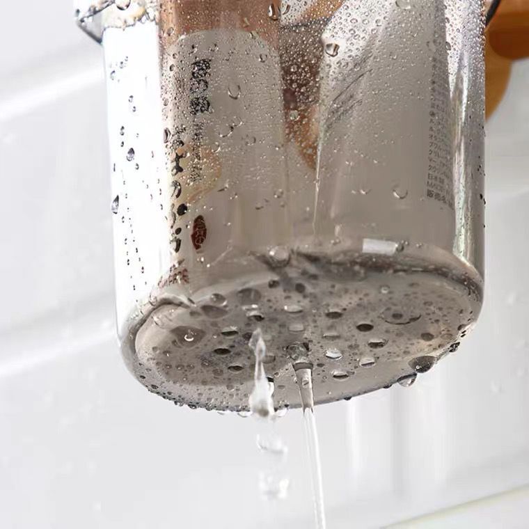 Toothbrush Storage Rack Bear Cup Wall-mounted Hanging Cup Storage Wall-mounted Adhesive Cup Rack Drying Toilet Tooth Cup Wall