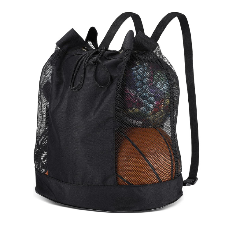Football storage bag portable net bag storage bag volleyball basketball net bag Amazon popular backpack football bag