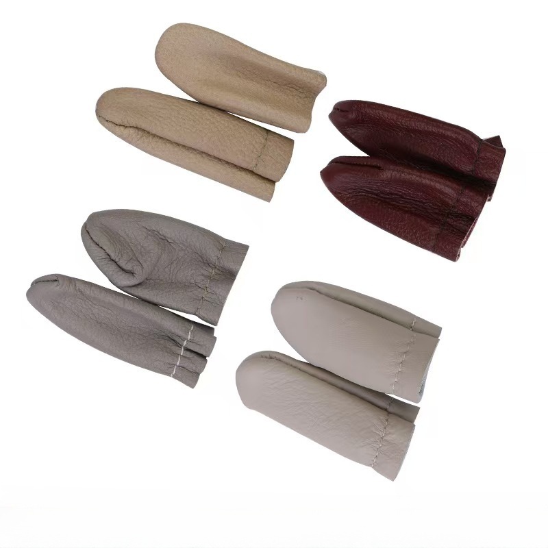 DIY кожаные ручные швы пальцевой чехол из коровьей кожи удобный и прочный