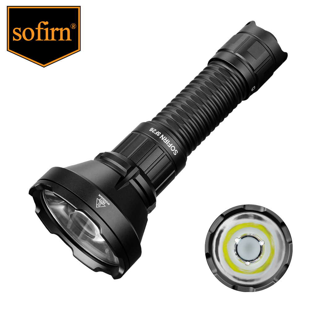 sofirn SF26 TaCtiCal Bright Flashlight Long-range Outdoor Lighting EmergenCy Light Hidden C Mouth Straight