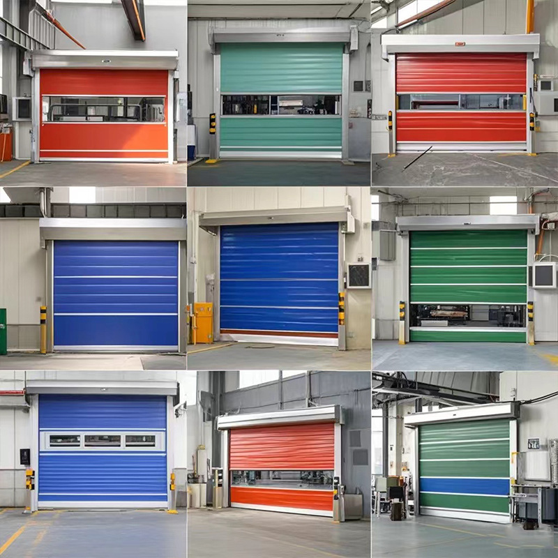Factory Direct Sales Pvc Quick Rolling Shutter Door Industrial Rolling Shutter Electric Automatic Sensor Upgrade Door Radar Door Customization