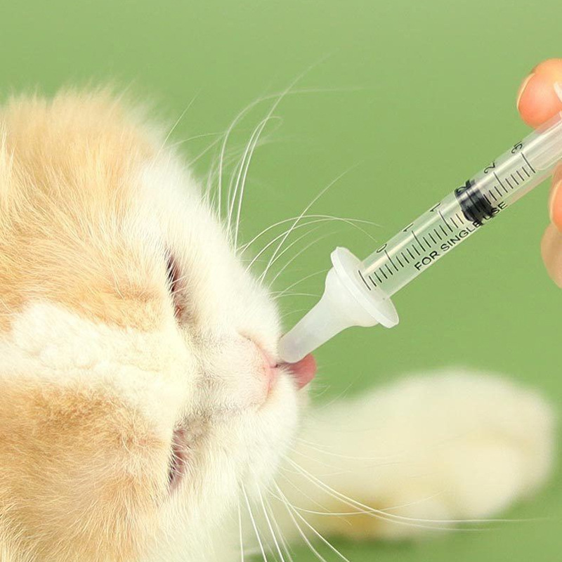 Puppy cat puppy feeding artifact pet syringe syringe milk powder feeder for cat dog nipple bottle