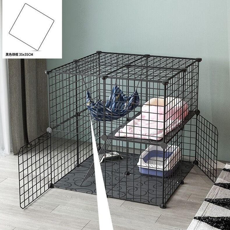 DIY Free Combination Magic Film Assembled Pet Cage Fence Isolation Bar Cat Cage Dog Cage Rabbit Cage Barbed Wire Resin