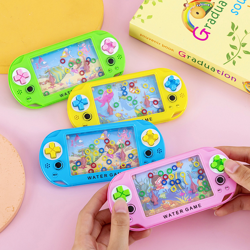 Large Marine Water Machine Handheld Circle Game Console Childhood Nostalgic Toy