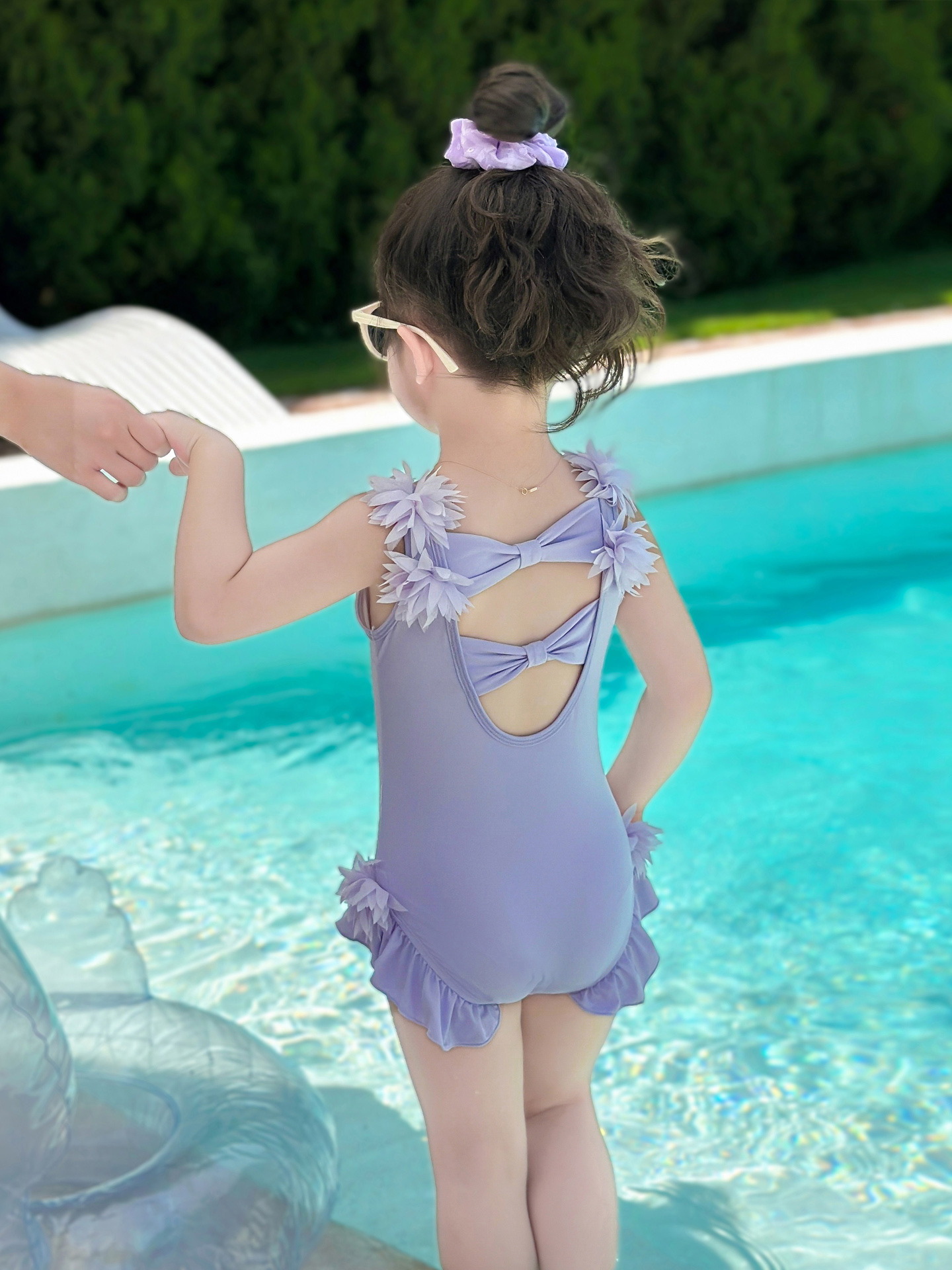Girls Swimsuit 2025 New Kidsren's Summer One-Piece Swimsuit Baby Girl Fashionable Girl Summer Quick-Drying Swimsuit
