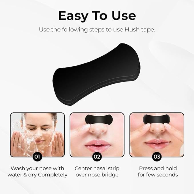 Cross-border black adult snoring nasal patch elastic support strip physical expansion breathing patch to relieve nasal congestion ventilation nasal patch