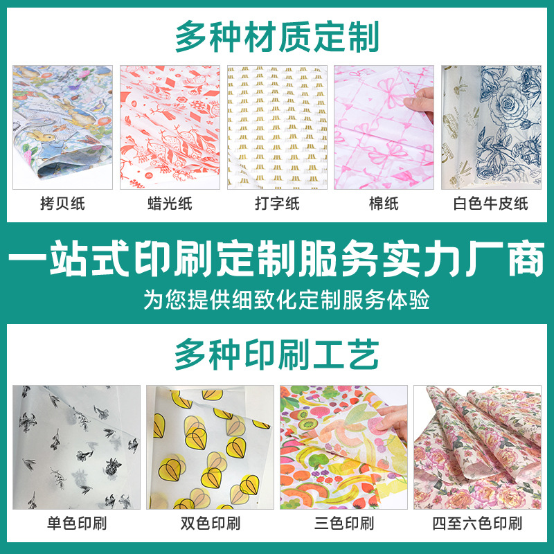 Wholesale 24g white wax paper translucent paper glossy paper cake paper tray oil-proof paper wax paper