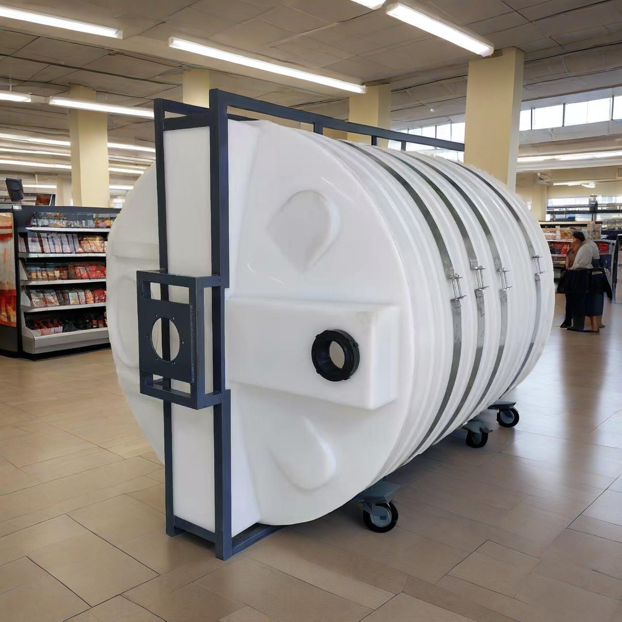 Pe Mixing Tank with Motor Thickeneded Acid and Alkali Resistant Corrosion Resistant Dosing Mixing Barrel Conical Bottom Plastic Barrel Fertilizer Mixing Barrel