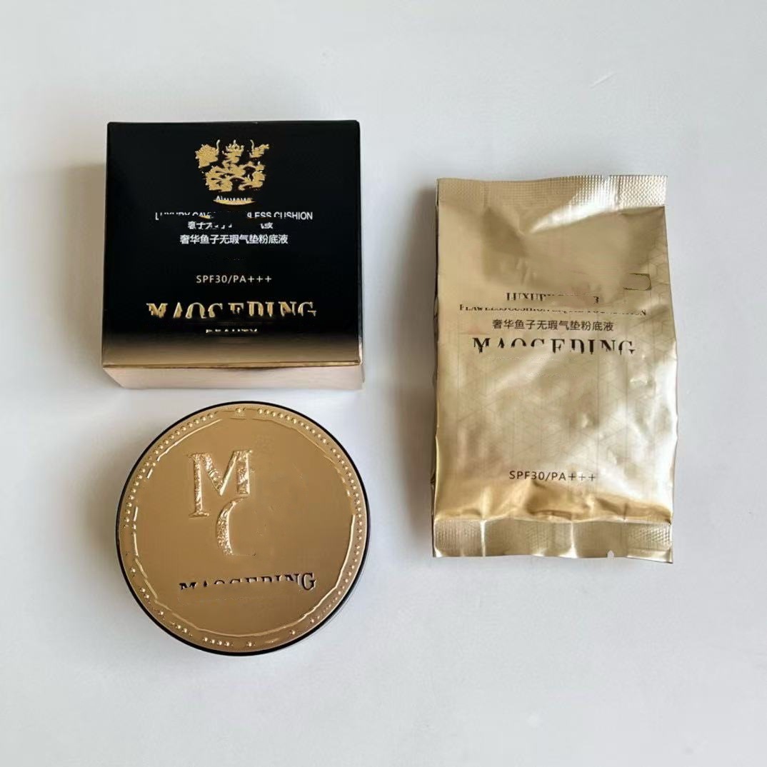 Channel Supply Big Brand Maojia 14g Caviar Air Cushion 801/802 Concealer Delicate and Natural Fit for Creamy Skin