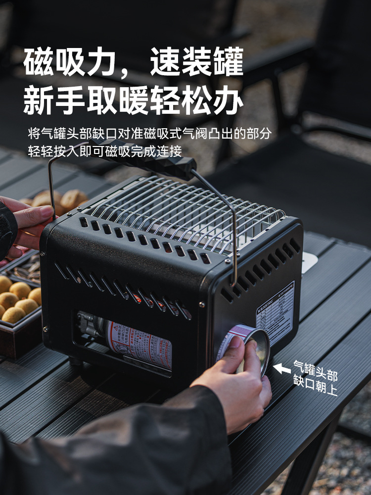 Blackdog Outdoor Cassette Heating Stove Tea Brewing Camping Style Tent Overnight Portable Heater